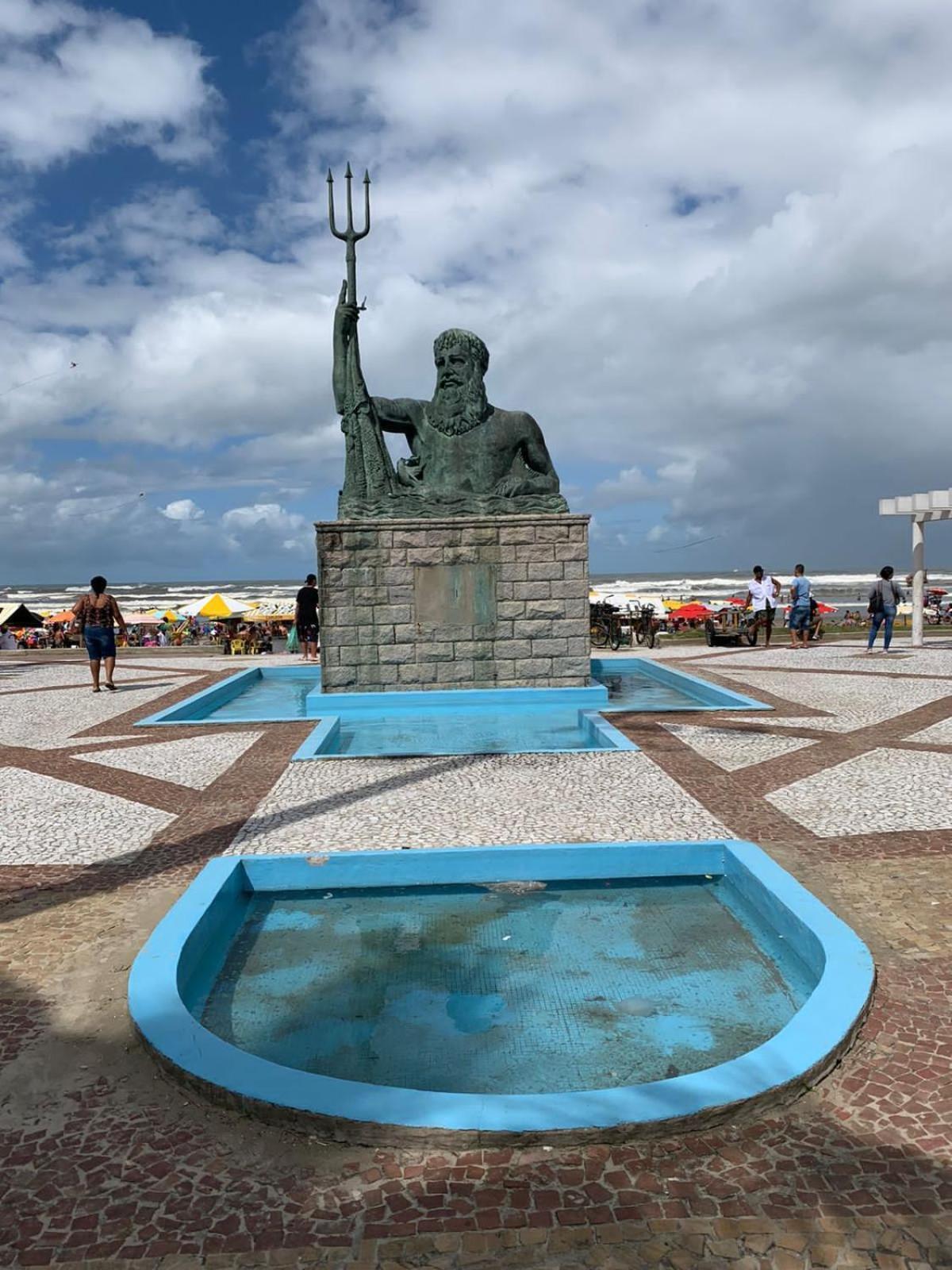 Apartamento Frente Ao Mar Com Varanda E Piscina Praia Grande  Exterior foto