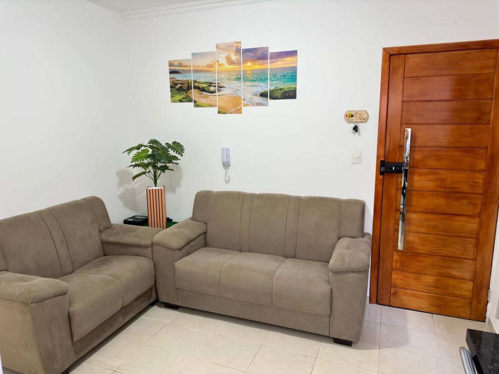 Apartamento Frente Ao Mar Com Varanda E Piscina Praia Grande  Exterior foto