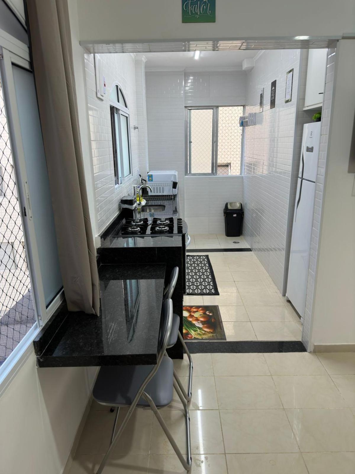 Apartamento Frente Ao Mar Com Varanda E Piscina Praia Grande  Exterior foto